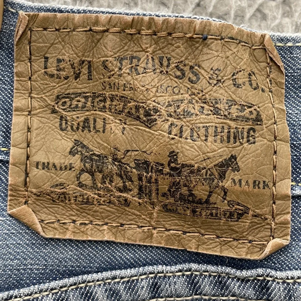 Levi's 527 Jeans Mens 36x30* Low Bootcut Whisker Denim Pants Western Flip Pocket